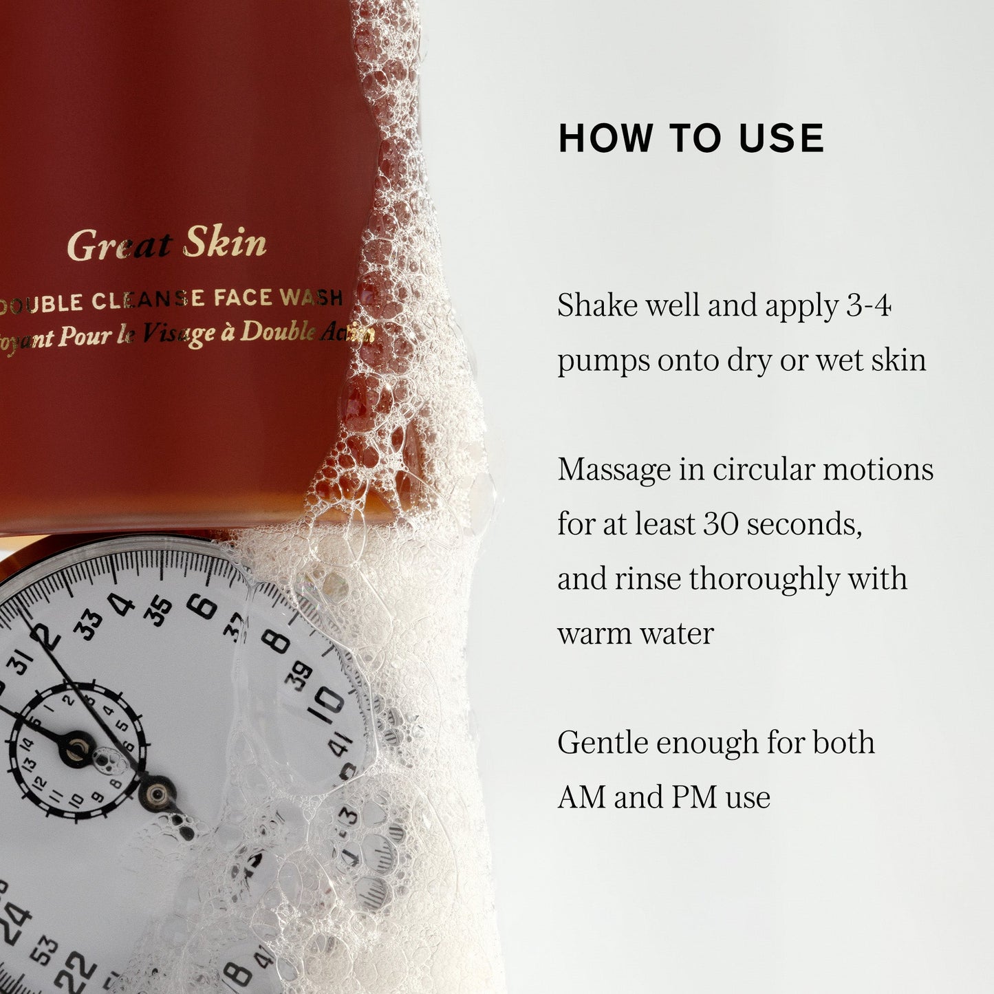 Merit Great Skin Double Cleanse
MAKEUP REMOVING CLEANSER