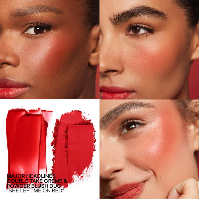 PATRICK TA
Major Headlines Double-Take Crème & Powder Blush Duo - She Left Me On Red - warm vivid red