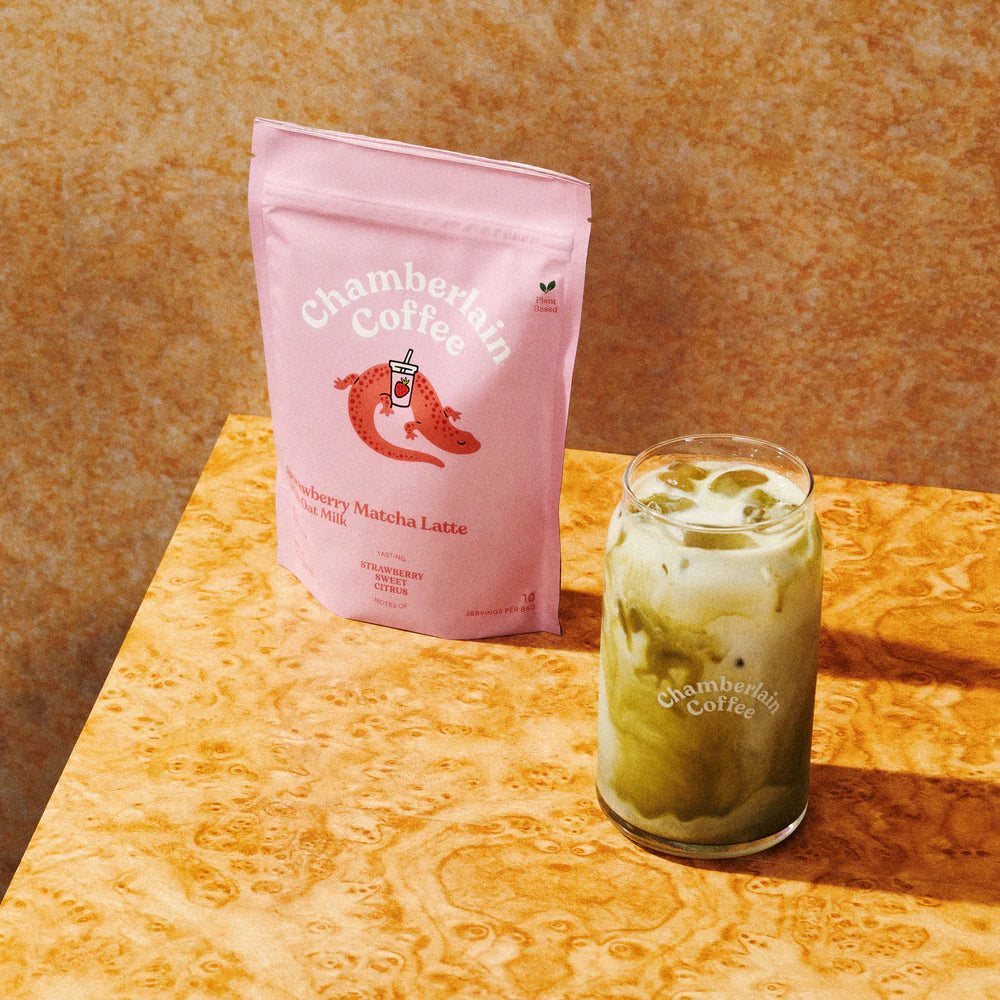 Chamberlain Coffee strawberry matcha latte