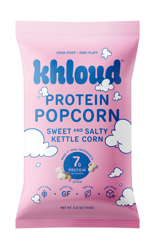KHLOUD FOOD SWEET AND SALTY KETTLE CORN
PROTEIN POPCORN