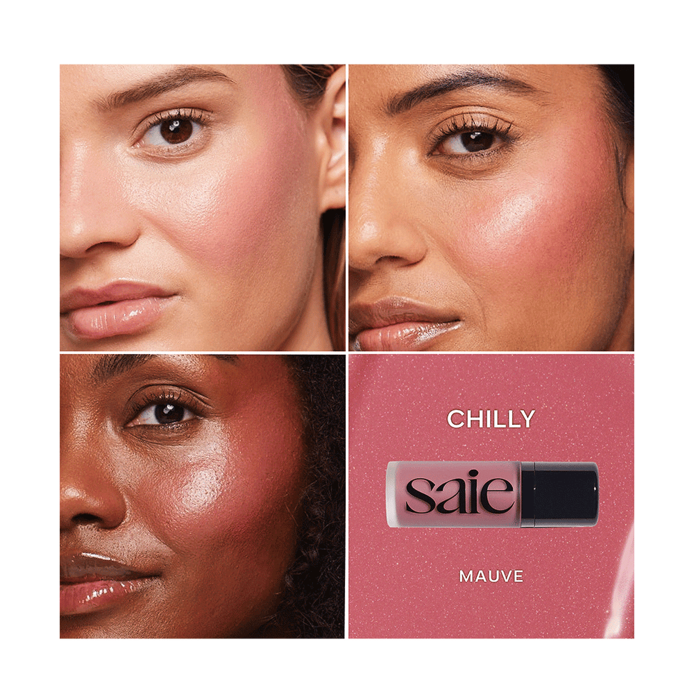 SAIE DEW BLUSH
BLENDABLE LIQUID CHEEK FLUSH