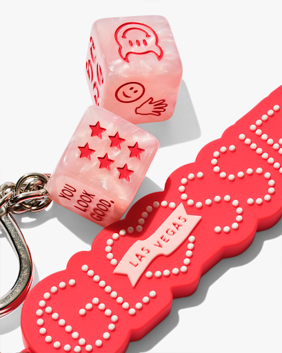 Glossier Las Vegas Keychain