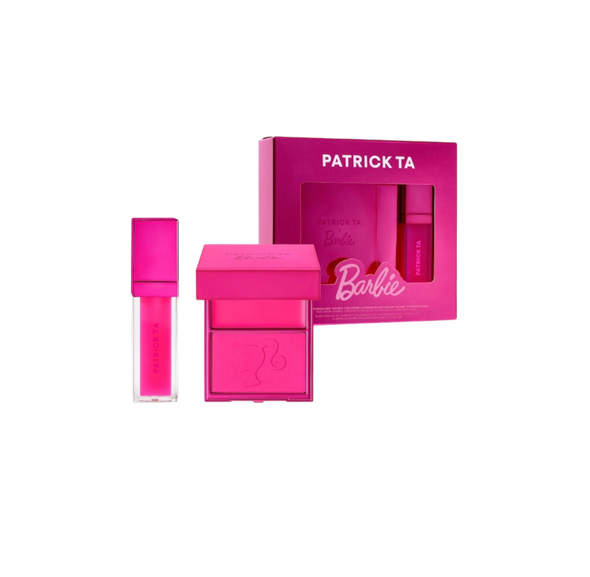 PATRICK TA
Patrick Ta x Barbie™ Blush Duo and Lip Plumper Set