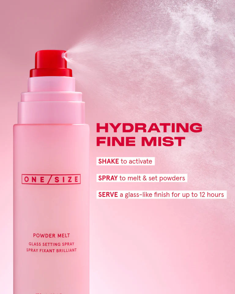 ONE SIZE POWDER MELT
GLASS SETTING SPRAY