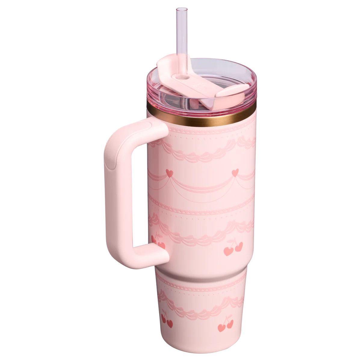 Stanley The Valentine's Day Quencher H2.0 Flowstate™ Tumbler | 30 OZ in Pink Velvet Cake