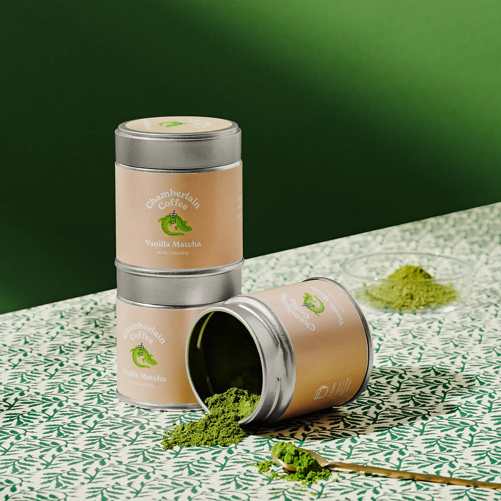Chamberlain Coffee vanilla matcha green tea powder