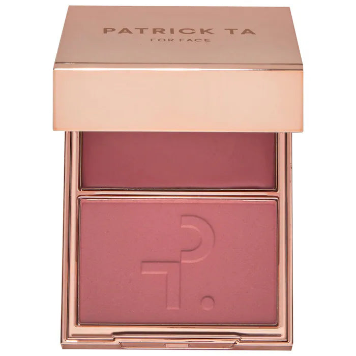 PATRICK TA Major Headlines Double-Take Crème and Powder Blush Duo - She Goes To The Gym - cool mauve rose