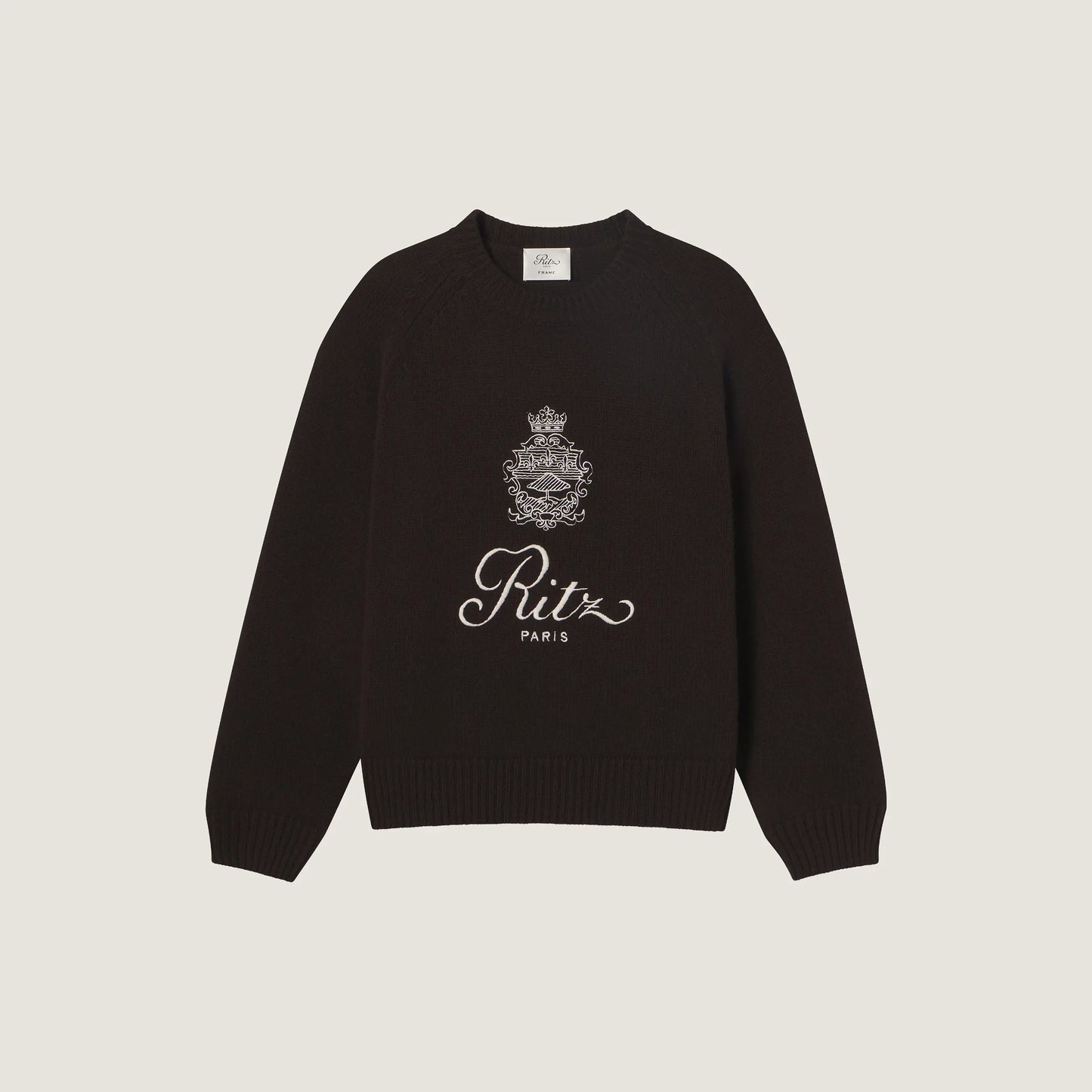 Ritz Unisex cashmere raglan sweater - brown - Ritz Paris x FRAME