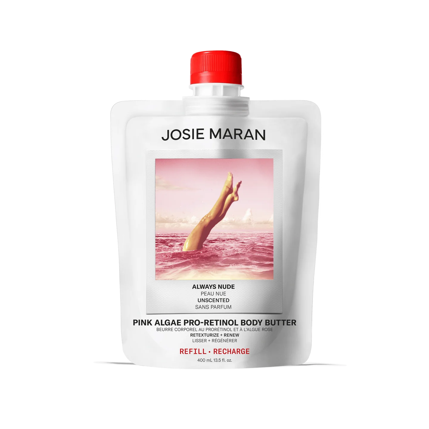 Josie Maran Pink Algae Pro-Retinol Body Butter Refill 13.5 fl oz