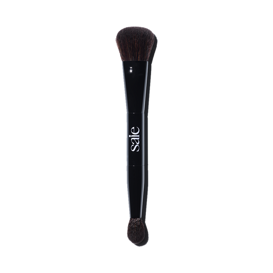 THE SAIE DOUBLE BRUSH
MADE FOR SLIP TINT CONCEALER + GLOW SCULPT + DEW BLUSH