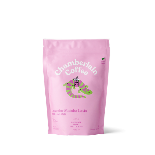 Chamberlain Coffee lavender matcha latte