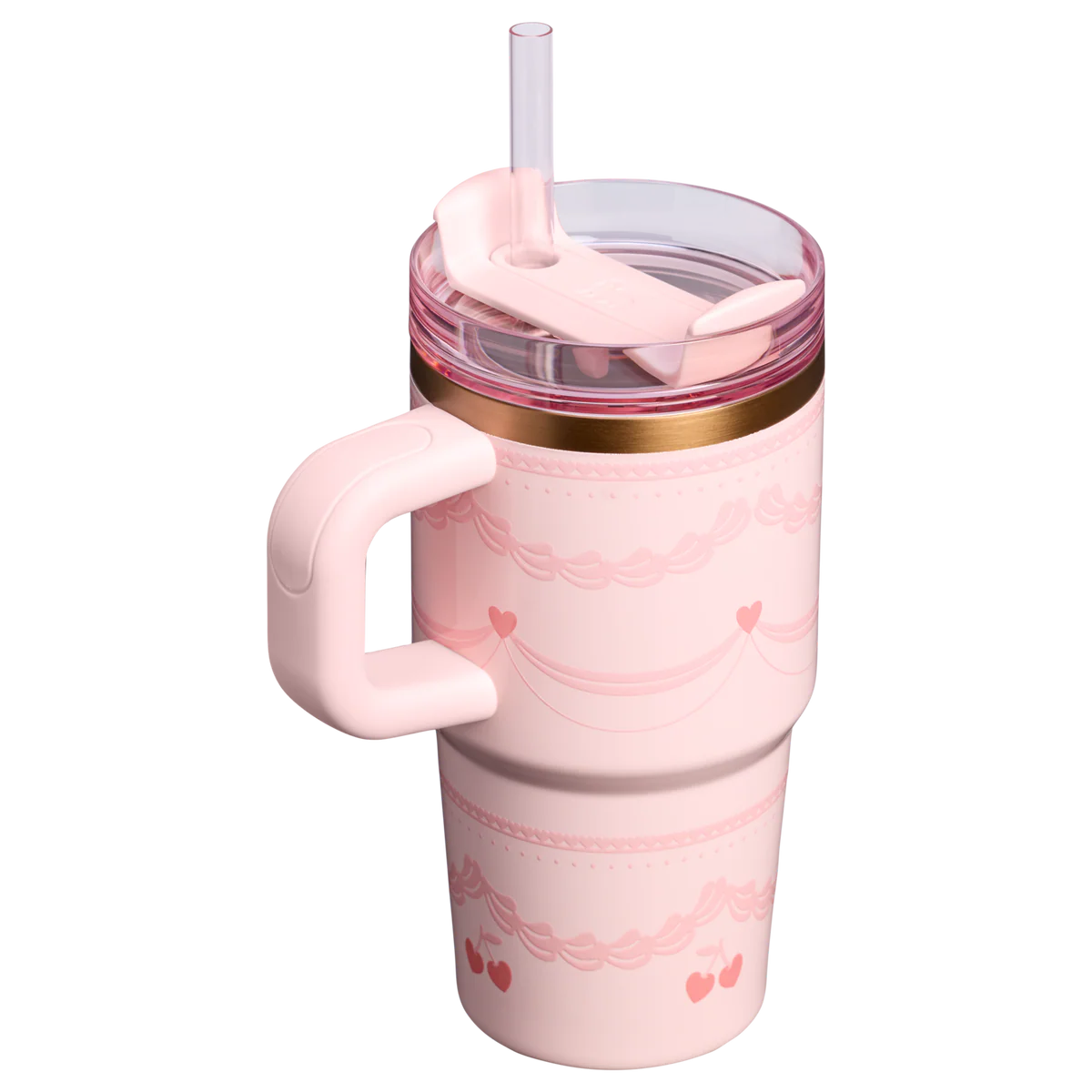 Stanley The Valentine's Day Quencher H2.0 FlowState™ Tumbler | 20 OZ in Pink Velvet Cake