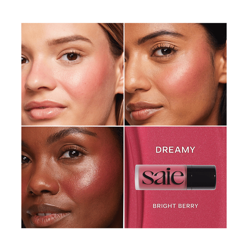 SAIE DEW BLUSH
BLENDABLE LIQUID CHEEK FLUSH