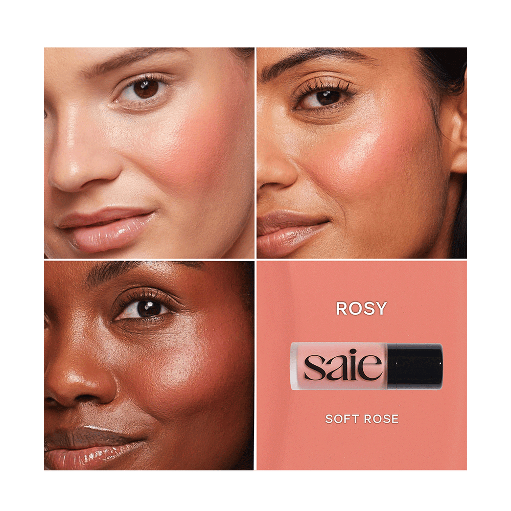 SAIE DEW BLUSH
BLENDABLE LIQUID CHEEK FLUSH