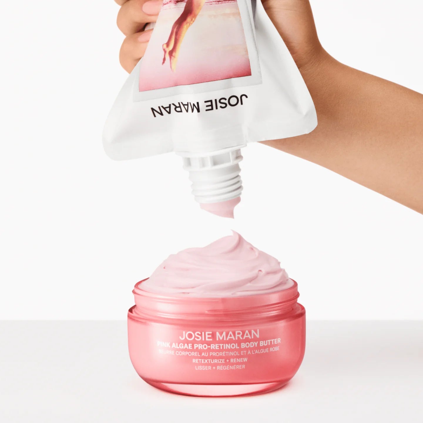 Josie Maran Pink Algae Pro-Retinol Body Butter Refill 13.5 fl oz