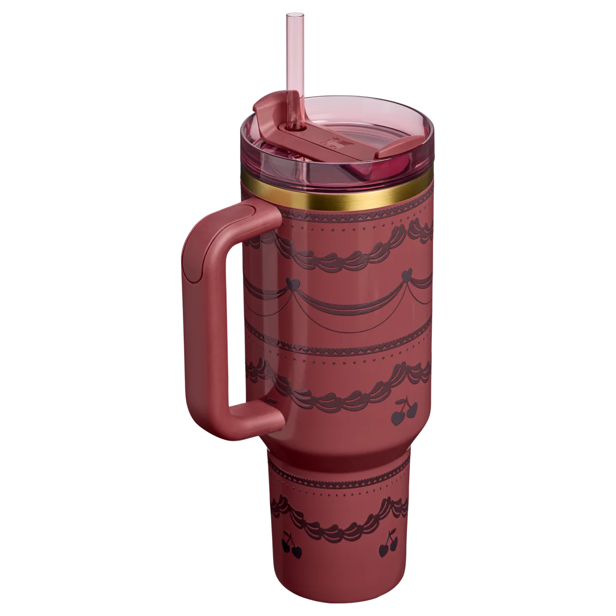 Stanley The Valentine's Day Quencher H2.0 Flowstate™ Tumbler | 40 OZ in Red Velvet Cake