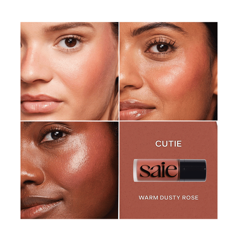SAIE DEW BLUSH
BLENDABLE LIQUID CHEEK FLUSH