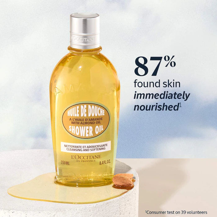 L'Occitane 
Cleansing And Softening Refillable Shower Oil With Almond