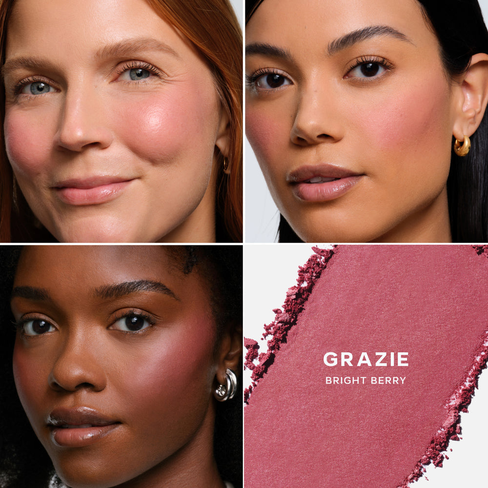 SAIE SUPERSUEDE™ BAKED POWDER BLUSH - GRAZIE
bright berry