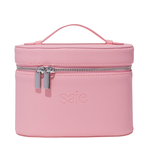 Saie mini vanity case in Baby pink