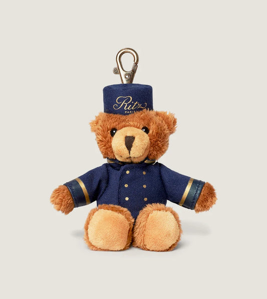 Ritz Paris Teddy bear bellboy key ring