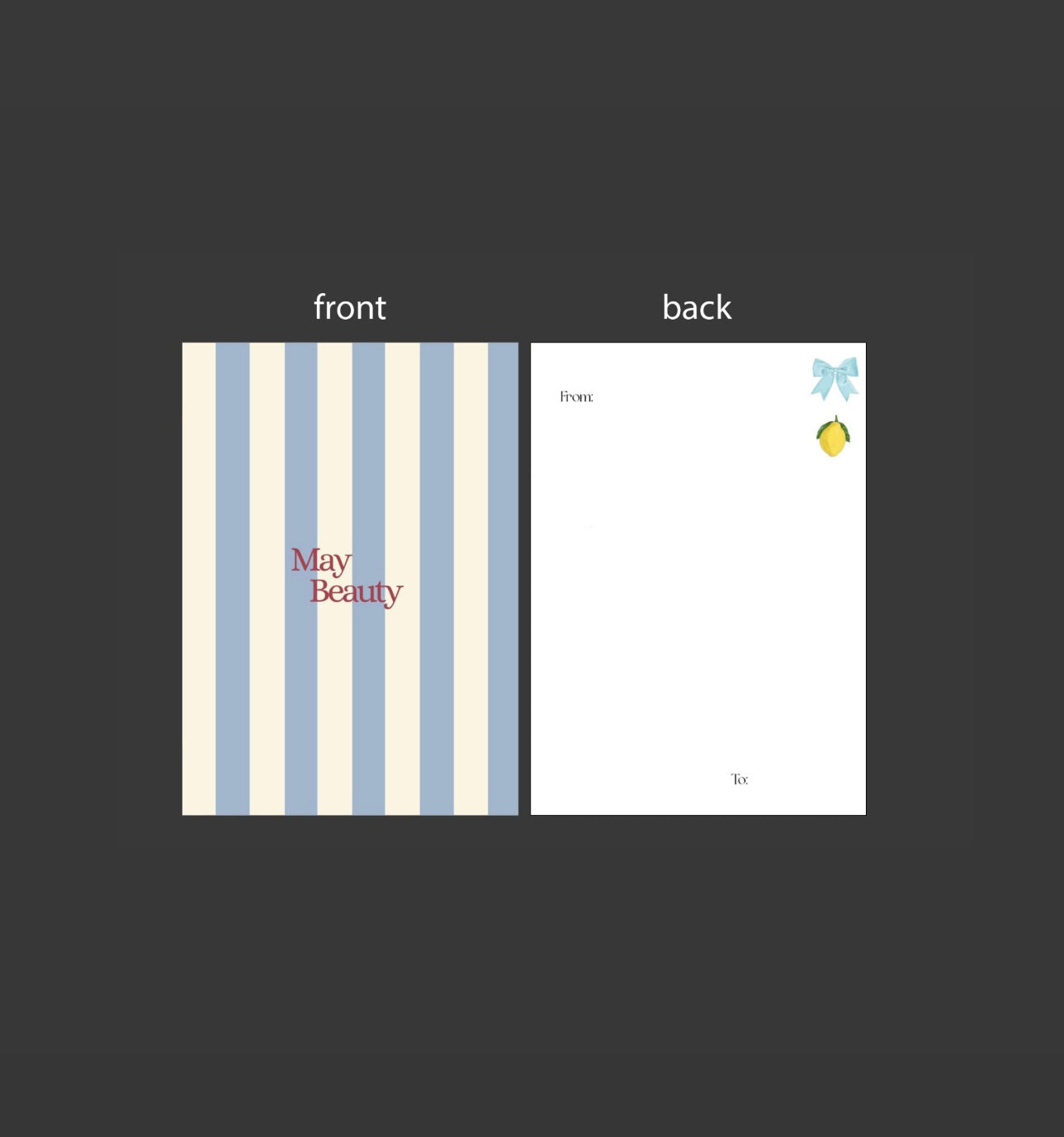 May Beauty Card