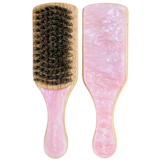 Emi Jay 
Mini Boar Bristle Smoothing Hair Brush in Pink Sugar