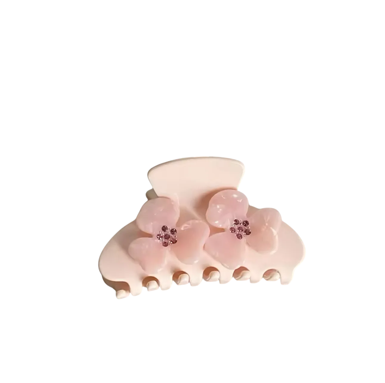 Floral mini clip in crepe