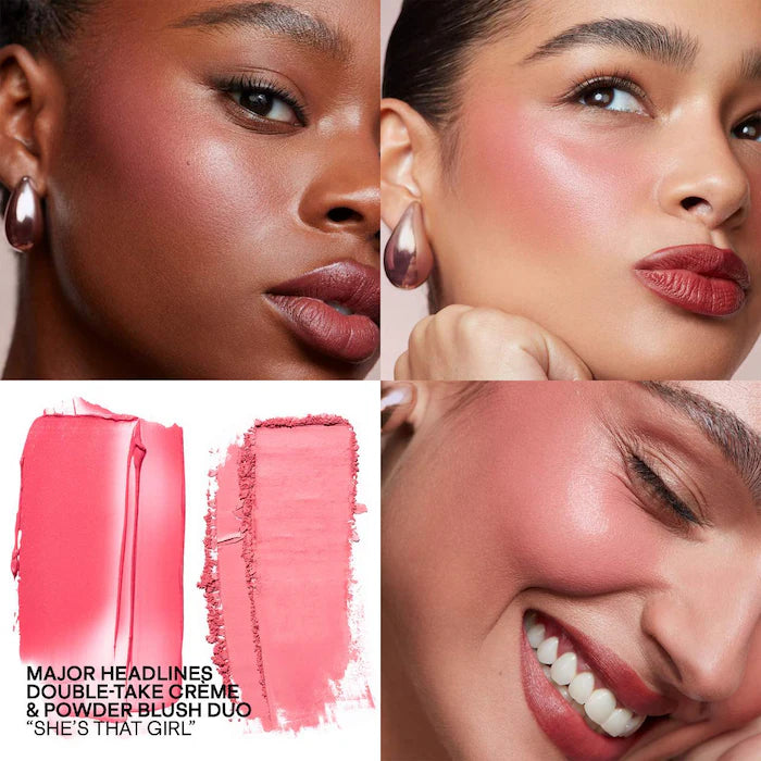 PATRICK TA 
Major Headlines Double-Take Crème & Powder Blush Duo - She's That Girl - soft pink