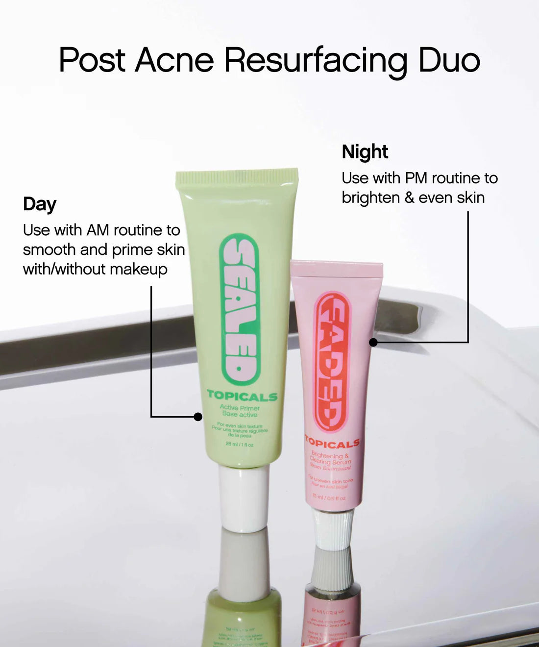 Topicals Faded Serum
For Dark Spots & Discoloration