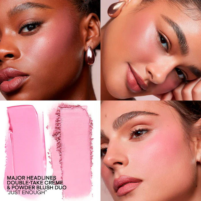 PATRICK TA Major Headlines Double-Take Crème and Powder Blush Duo - Just Enough - soft blue pink