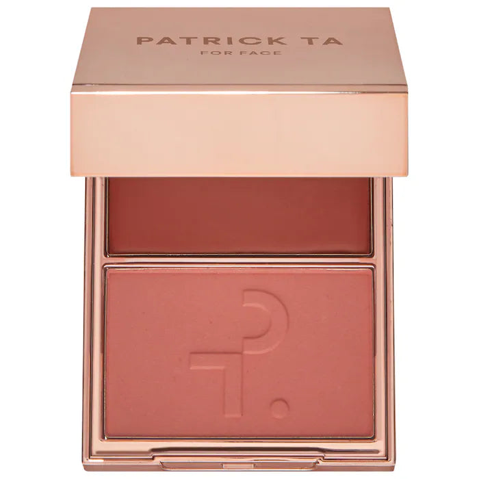 PATRICK TA Major Headlines Double-Take Crème and Powder Blush Duo - She's Blushing - dusty rose