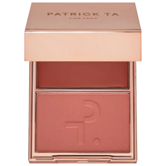 PATRICK TA Major Headlines Double-Take Crème and Powder Blush Duo - She's Blushing - dusty rose