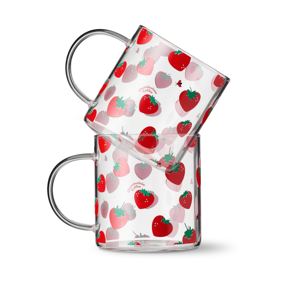chamberlain strawberry mug (set of 2)
