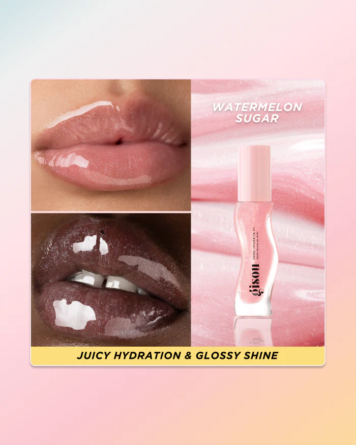 Gisou lip oil in watermelon sugar