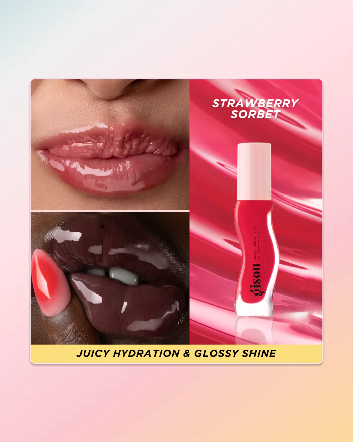 Gisou lip oil in Strawberry Sorbet