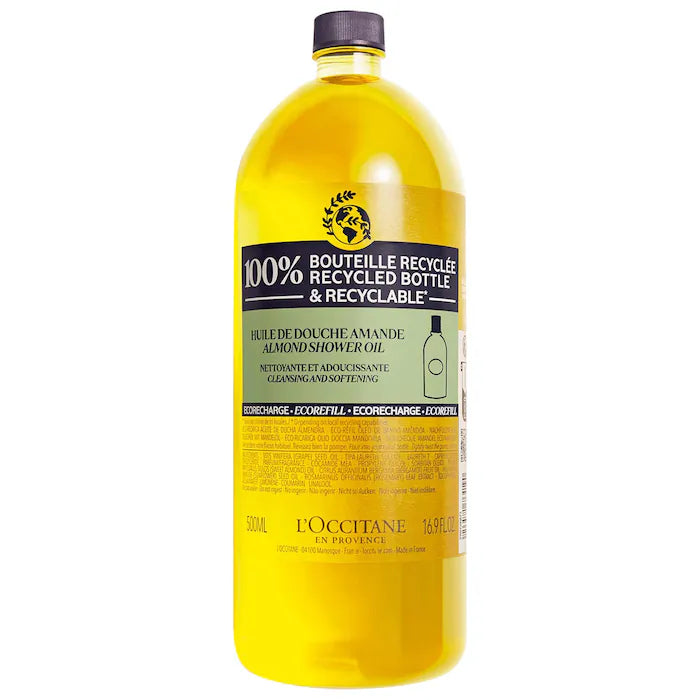 L'Occitane 
Cleansing And Softening Refillable Shower Oil With Almond