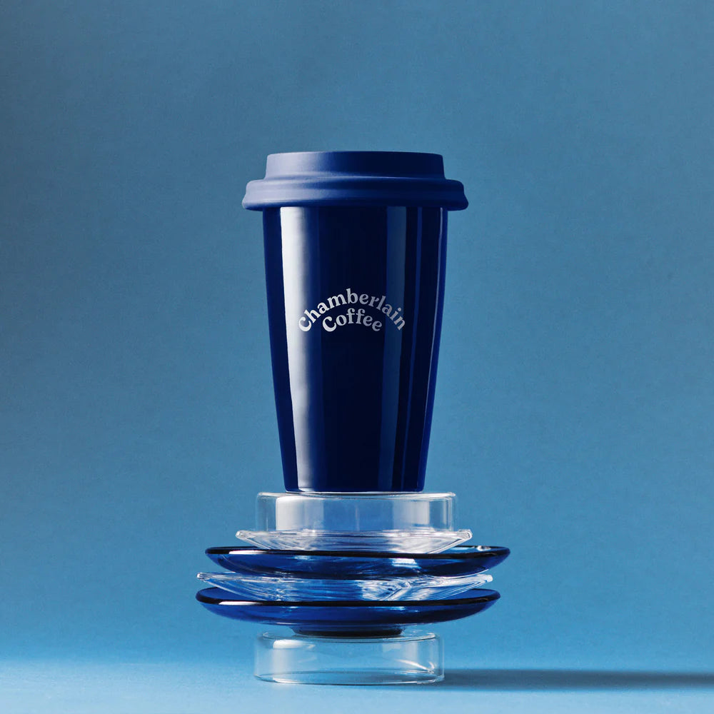 Chamberlain navy ceramic mug