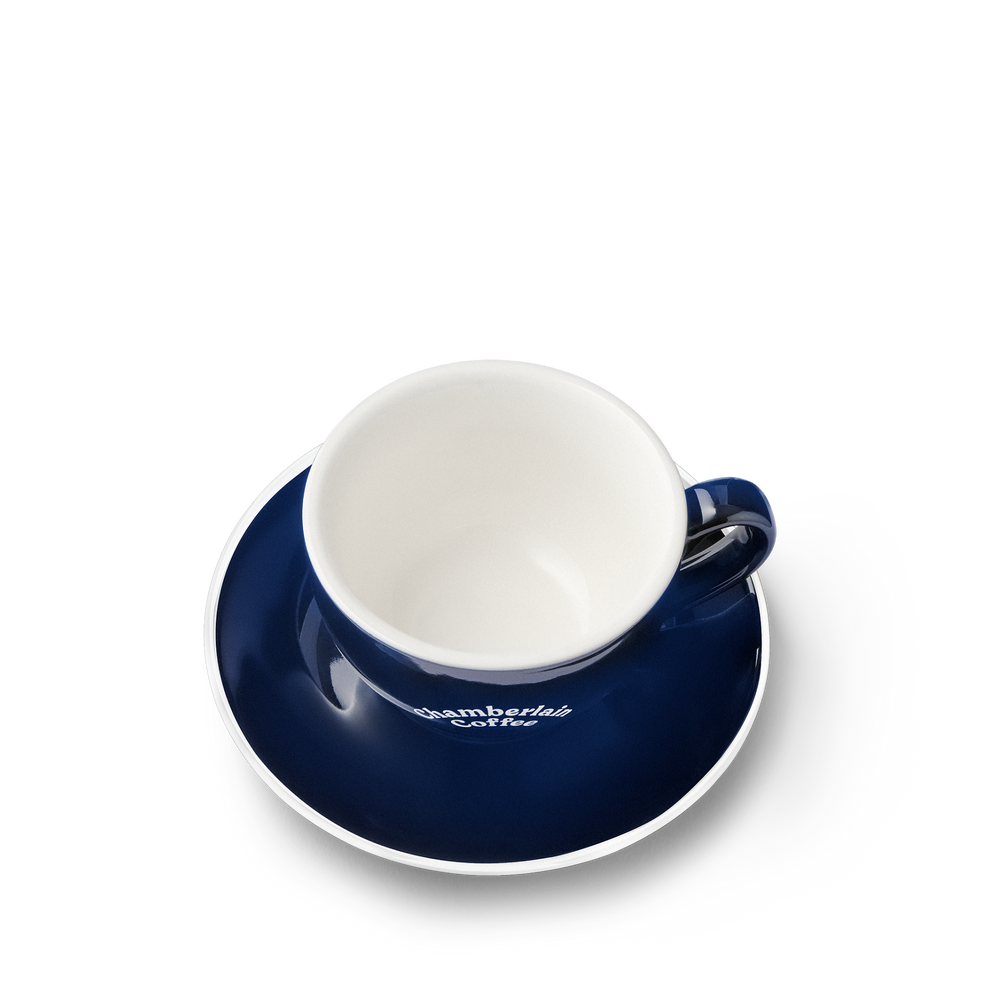 Chamberlain navy cup & saucer