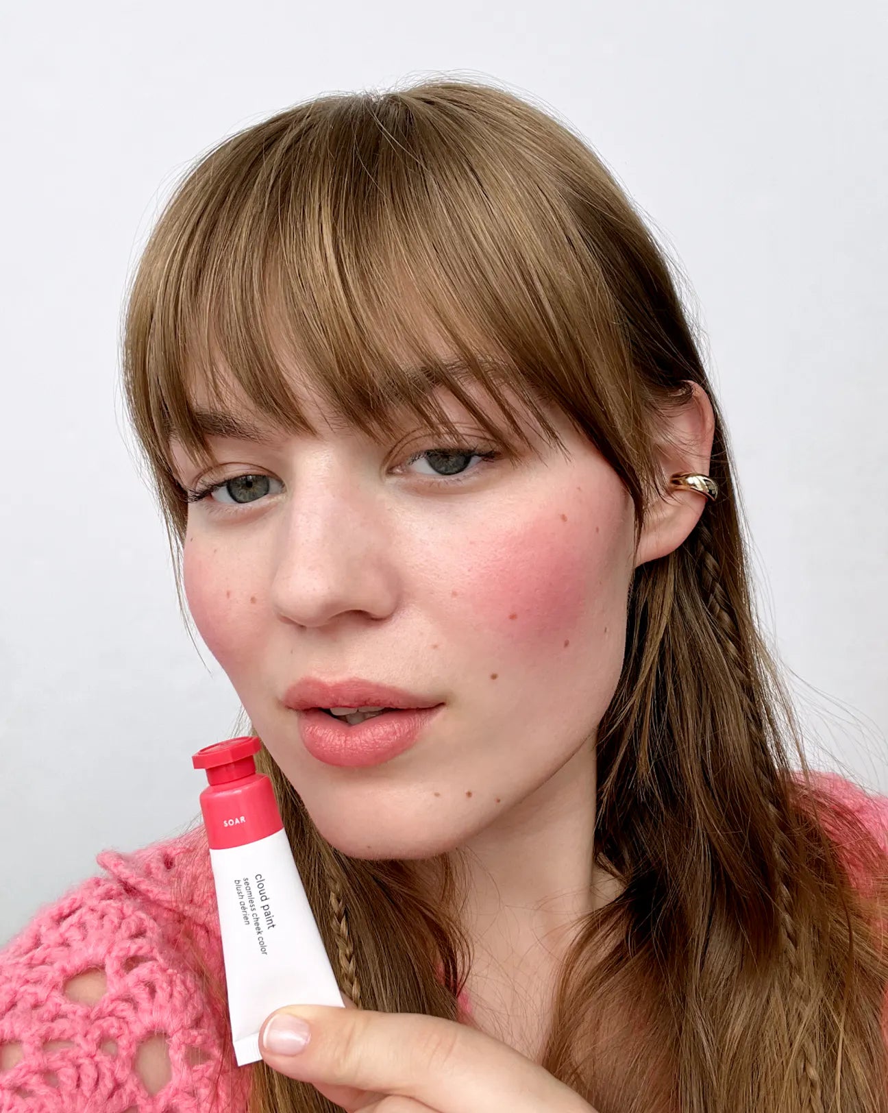 Glossier cloud paint in Soar